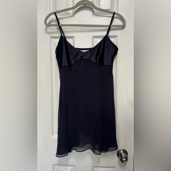 Victoria’s Secret Navy Vtg Slip Dress Women’s Size Medium - Picture 2 of 11